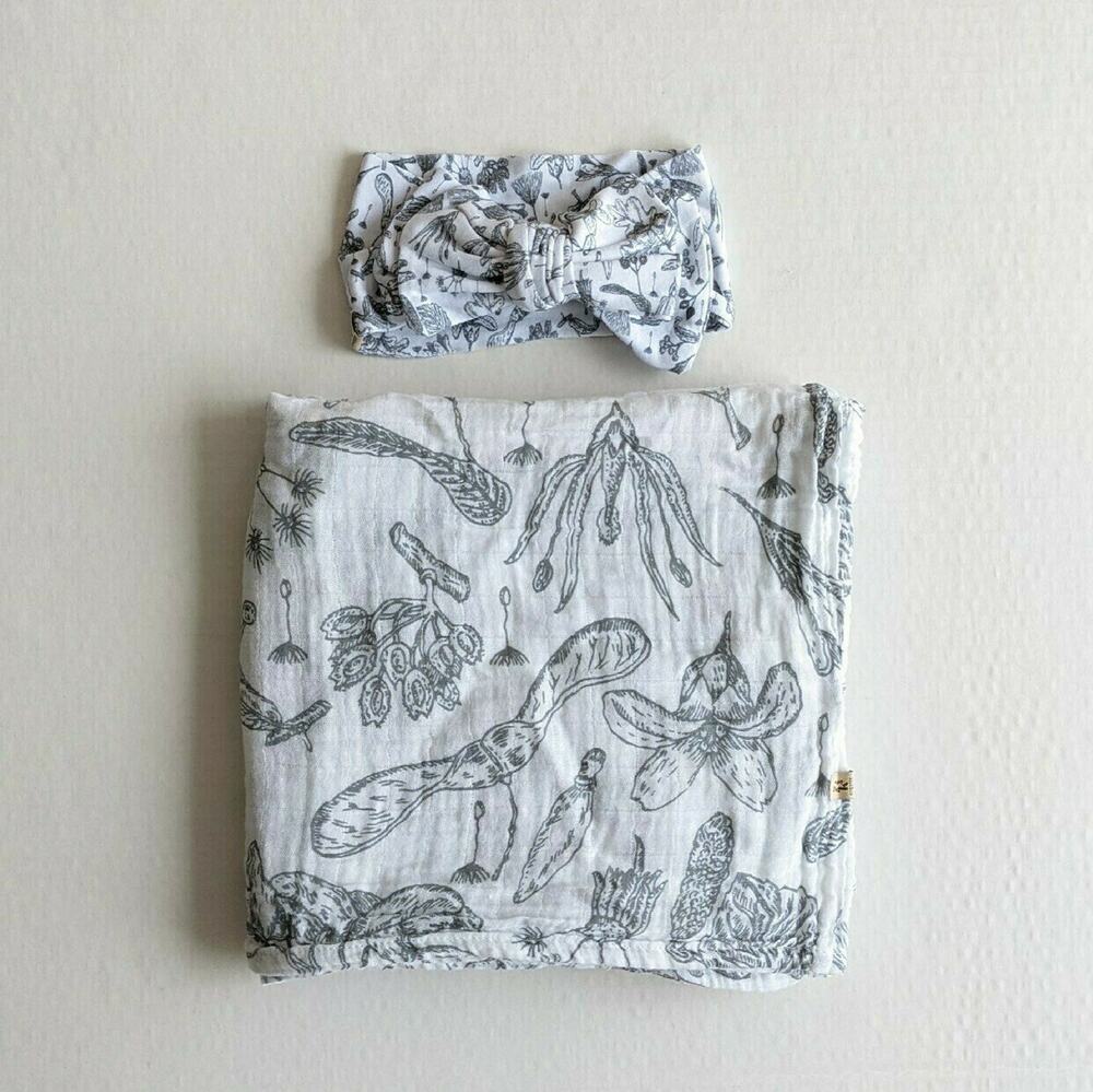 Karibou Organic Swaddle+Headband